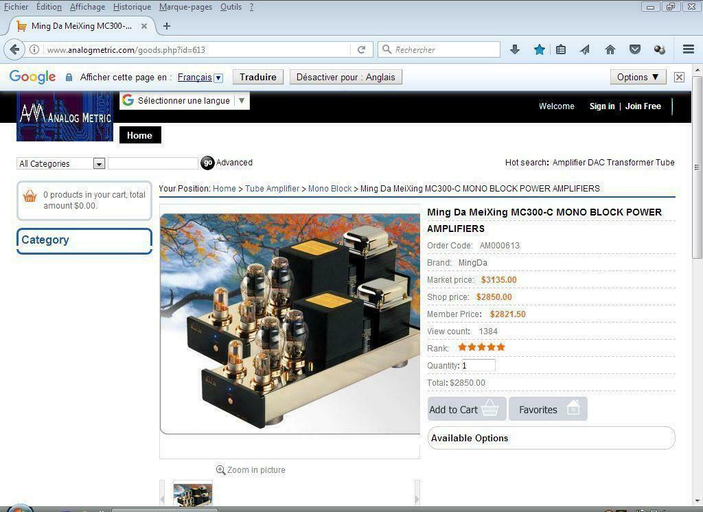 Mingda MC 300C Prix de vente