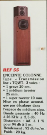 Audio Référence modèle 55